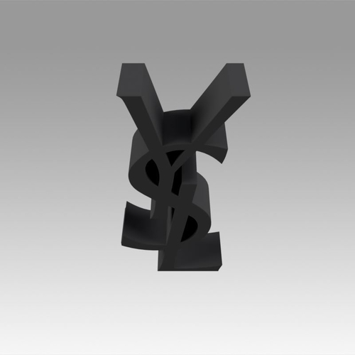 Yves Saint Laurent logo 3D Print 367079