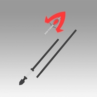 Akame ga KILL Bulat Spear Cosplay Weapon Prop - Thumbnail 9