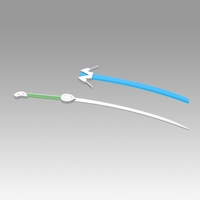 Blazblu jin kisaragi frostbite cosplay weapon - Thumbnail 4