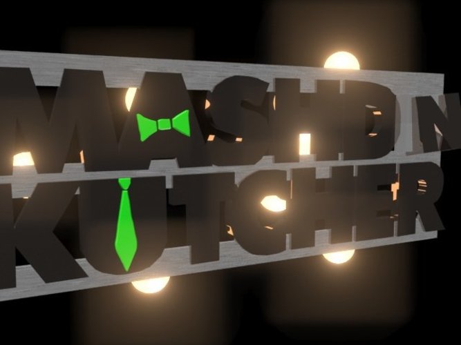 Mashd N Kutcher 3D Logo