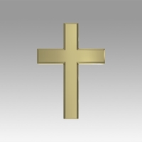 Small Catholic cross 3D Printing 367147