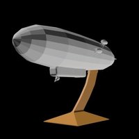 Small Death Ray Zeppelin (Boredom Product) 3D Printing 36718