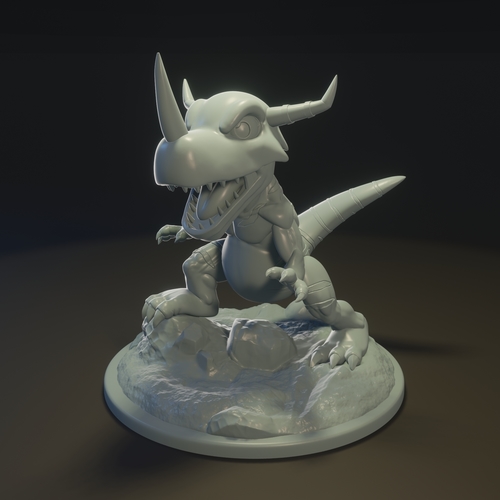 Greymon Digimon 3D Print 367277