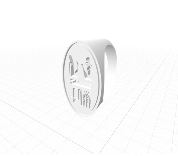 The Wax Seal Ring of Pharaoh Rameses II "The Great" 3D Print 367589