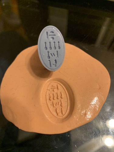 The Wax Seal Ring of Pharaoh/Queen Nefertiti 3D Print 367627