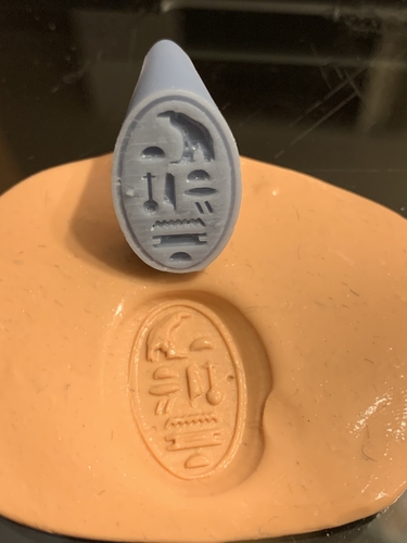 The Wax Seal Ring of Pharaoh/Queen Nefertari 3D Print 367650