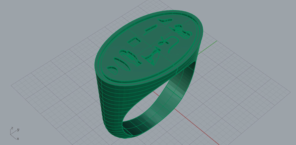 The Wax Seal Ring of Pharaoh/Queen Cleopatra 3D Print 367672