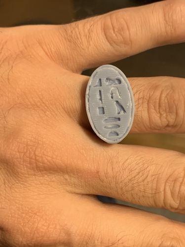 The Wax Seal Ring of Pharaoh/Queen Cleopatra 3D Print 367674