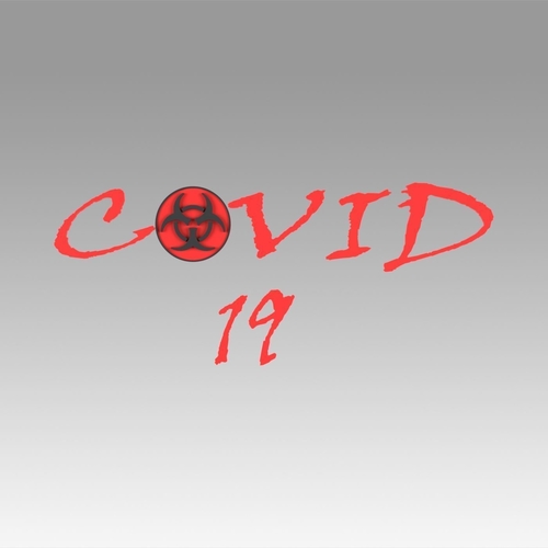 Coronavirus logo sign 3D Print 367844