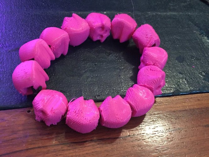 bracelet of skulls 3D Print 36787