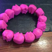 Small bracelet of skulls 3D Printing 36787