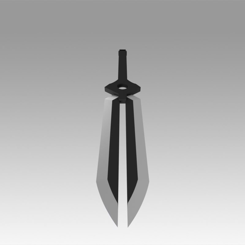 Darker Than Black Cosplay Accessories Heis Sword 3D Print 367873
