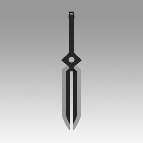 Darker Than Black Cosplay Accessories Heis Sword 3D Print 367874