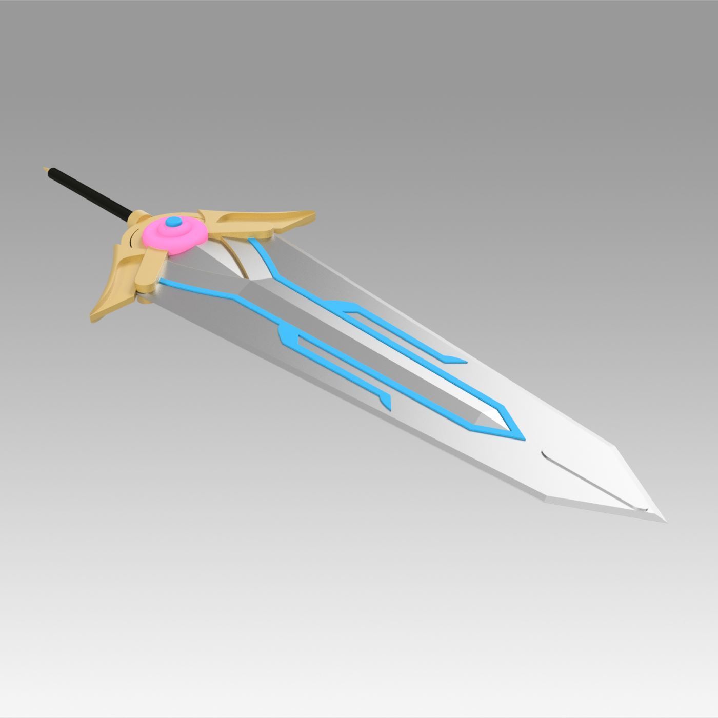 Date A Live Yatogami Tohka Princess Cosplay Weapon 3D Print 367878