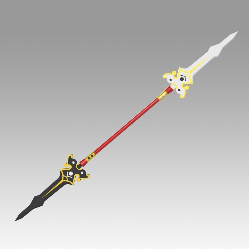 Elsword Ara Haan Spear Cosplay Weapon Prop