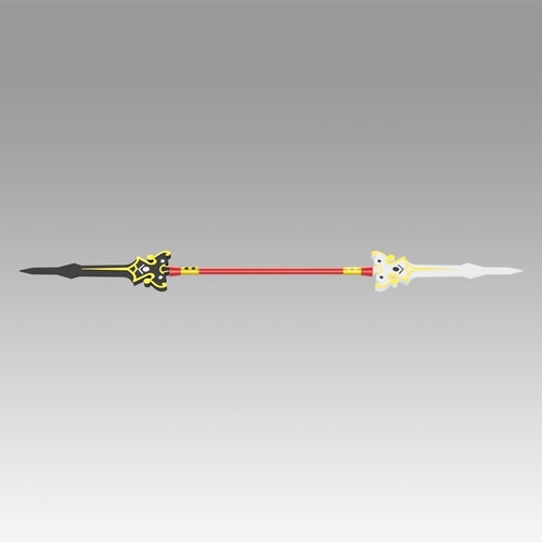 Elsword Ara Haan Spear Cosplay Weapon Prop 3D Print 367977