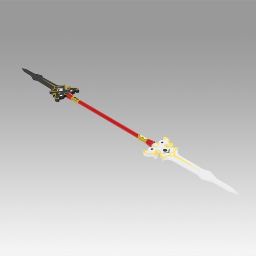 Elsword Ara Haan Spear Cosplay Weapon Prop 3D Print 367978