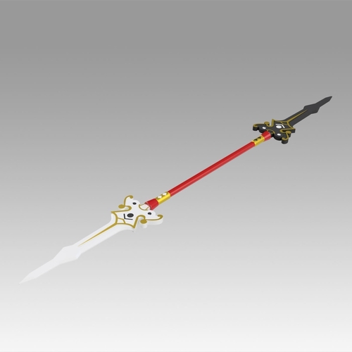 Elsword Ara Haan Spear Cosplay Weapon Prop 3D Print 367980