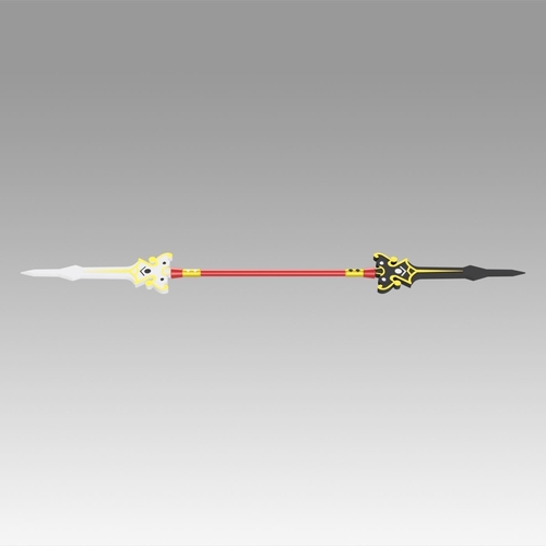 Elsword Ara Haan Spear Cosplay Weapon Prop 3D Print 367981