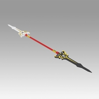 Elsword Ara Haan Spear Cosplay Weapon Prop - Thumbnail 7