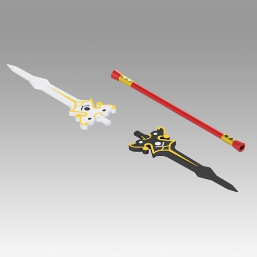 Elsword Ara Haan Spear Cosplay Weapon Prop 3D Print 367983