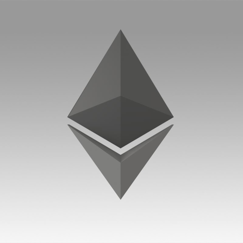 Ethereum Crypto Currency 3D Print 367984