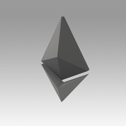 Ethereum Crypto Currency 3D Print 367985