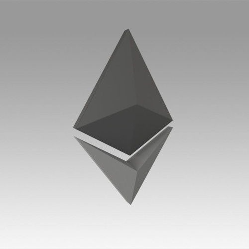 Ethereum Crypto Currency 3D Print 367987