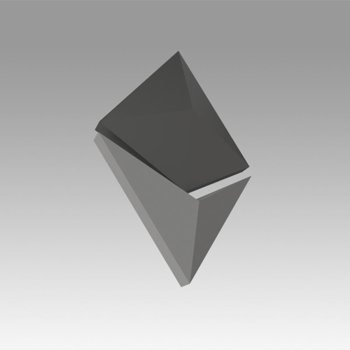 Ethereum Crypto Currency 3D Print 367988