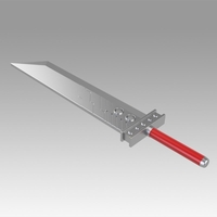Final Fantasy VII FF7 Cloud Strife Sword - Thumbnail 8