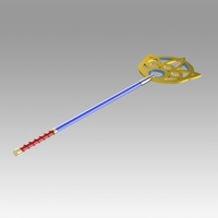 Small Final Fantasy X FF10 Yuna Staff Cosplay Weapon Prop 3D Printing 368211