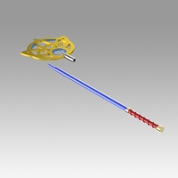 Final Fantasy X FF10 Yuna Staff Cosplay Weapon Prop - Thumbnail 9
