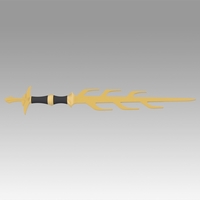 Fire Emblem Awakening Asama Sword Cosplay Weapon Prop  - Thumbnail 2