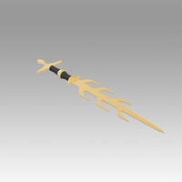Fire Emblem Awakening Asama Sword Cosplay Weapon Prop  - Thumbnail 3