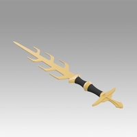 Fire Emblem Awakening Asama Sword Cosplay Weapon Prop  - Thumbnail 7