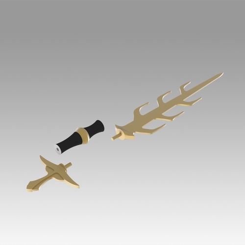 Fire Emblem Awakening Asama Sword Cosplay Weapon Prop  3D Print 368236