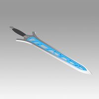 Fire Emblem Awakening Brave Sword Cosplay Weapon Prop - Thumbnail 4