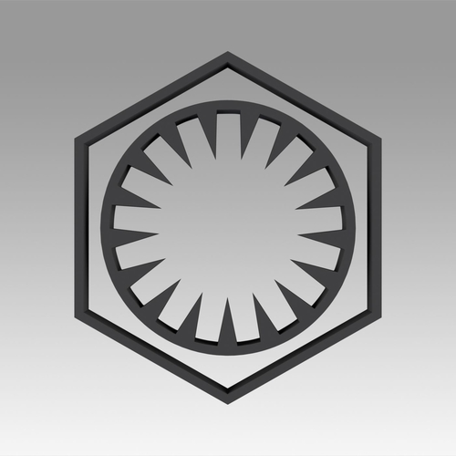 First Order Galactic Empire symbol logo 3D Print 368255