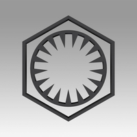 Small First Order Galactic Empire symbol logo 3D Printing 368255