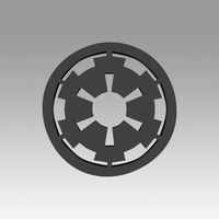 Small Galactic Empire symbol logo 3D Printing 368290