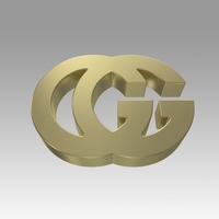 Small Gucci logo 3D Printing 368302