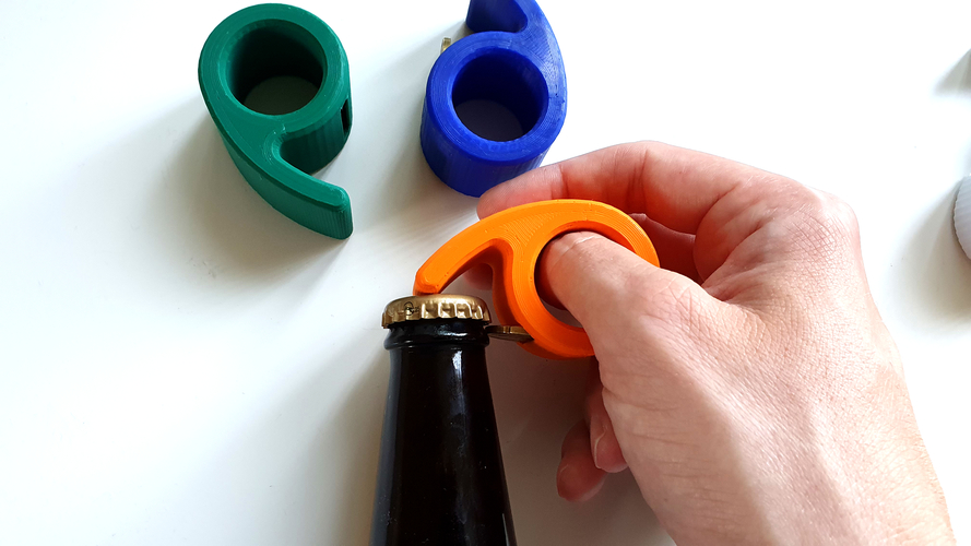 Bottle Opener 'Six' 3D Print 368321