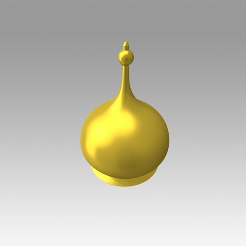 Church golden dome 3D Print 368342