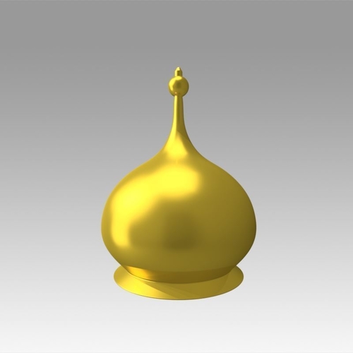 Church golden dome 3D Print 368344