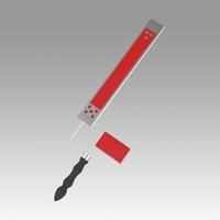 Guilty Gear Sol Badguy Sword Cosplay Weapon Prop - Thumbnail 8