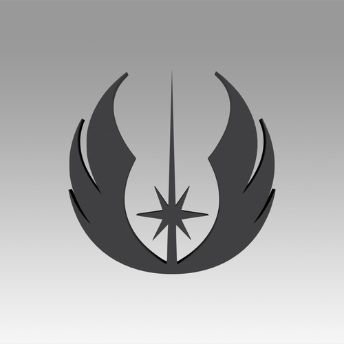 Jedi Order Galactic Empire symbol logo 3D Print 368418