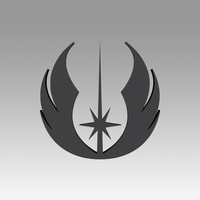 Small Jedi Order Galactic Empire symbol logo 3D Printing 368418