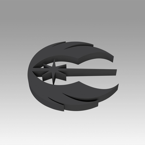 Jedi Order Galactic Empire symbol logo 3D Print 368421