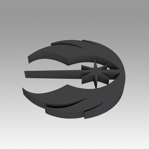 Jedi Order Galactic Empire symbol logo 3D Print 368425