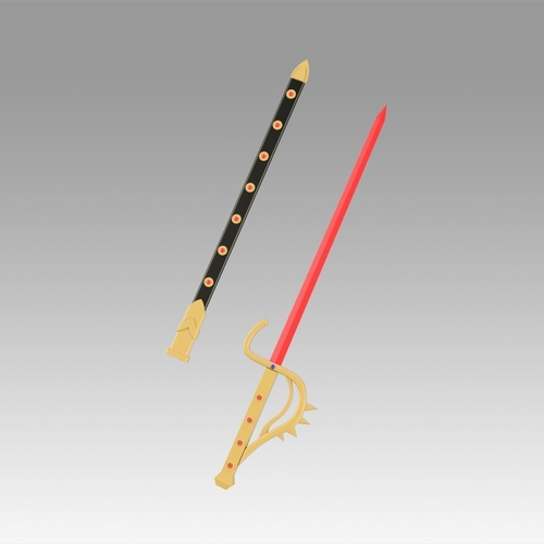 Kamen Rider Black Shadow Moon Sword Cosplay Weapon Prop 3D Print 368432
